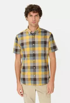 Camel Active Pure Cotton Karohemd (409261-7S61) sonnengelb