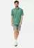 Camel Active Kurzarmhemd aus Leinenmix Button-Down Regular Fit lagunengrün/hellgrün