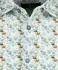 Ragman Shirt Allover Print Modern Fit (5243598) blau antra