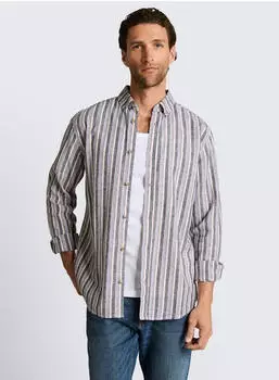Tom Tailor Casual Shirt Regular Fit Langarm Button-Down-Kragen (1049619) blue multicolor stripe