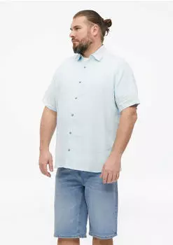 s.Oliver Regular Fit: Leichtes Leinenhemd mit Kentkragen blau 2181248.5110.