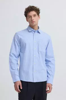 Casual Friday CFJaevon Oversize Langarmhemd Relaxed Fit (20506254) cerulean stripe