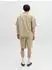 Jack & Jones JORMONTAUK WAVY TEXTURE SHIRT SS SN Kurzarmhemd Relaxed Fit (12293555) crockery/taupe