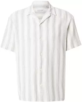 Jack & Jones JJELIAM Resort Shirt Loose Fit Kurzarmhemd (12288912) cloud dancer stripes:stripe