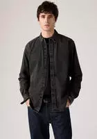 Levi's A72100038, Levi's Jeanshemd mit Logo-Stitching Black men