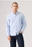 Levi's A7210-0050-L, Levi's Authentic Button Down Long Sleeve Shirt Blau L Mann...