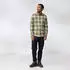 Fjällräven Övik Lite Flannel Shirt M (F12600311) laurel green/chalk white