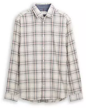 Tom Tailor Regular Fit Flanell-Hemd mit Muster (1048428) weiß/multicolor check