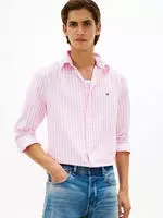 Tommy Hilfiger Hemd MW0MW42440 Rosa Regular Fit Herren