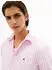 Tommy Hilfiger TH Flex Regular Fit Stripe Poplin Shirt (MW0MW42440) classic pink/white