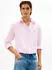 Tommy Hilfiger Regular Fit Bengal Stripe Pure Linen Shirt (MW0MW42400) pink/white