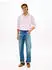 Tommy Hilfiger Regular Fit Bengal Stripe Pure Linen Shirt (MW0MW42400) pink/white