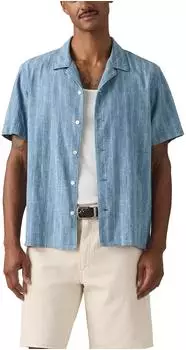Levi's Sunset Standard Fit Resort Shirt in Eyelet Lace (005H5) denim blue
