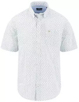 Fynch-Hatton Short Sleeve Shirt Casual Fit (16135111) grün