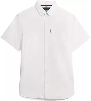 Superdry Preppy Oxford Kurzarmhemd (M4010944A) weiß
