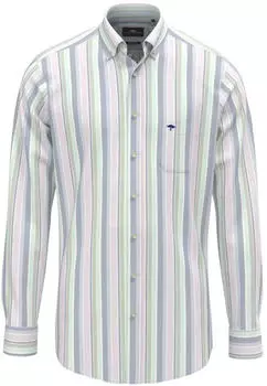 Fynch-Hatton Hemd aus Baumwolle mit Button-Down Kragen und Streifen (16138420) pale yellow