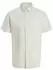 Jack & Jones JJEBREEZE Leinenhemd Regular Fit Kurzarm (12288642) wollweiß