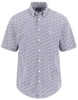 Fynch-Hatton Kurzarm Hemd Comfort Fit (14038011) marine