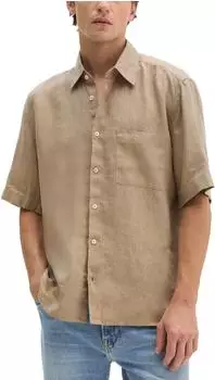 Marc O'Polo Kurzarm-Hemd Regular (M23742841002) taupe