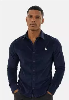 U.S. Polo Assn. Corduroy Hemd Langarm navy-beige