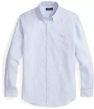 Polo Ralph Lauren 710B16700008 Seersucker Hemd Custom Fit mit Streifen royalblau/weiß