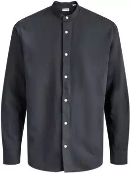 Jack & Jones JJEBREEZE Linen Blend Shirt (74537411) schwarz