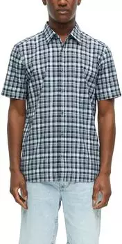 s.Oliver Regular Fit Kariertes Hemd (2178849) navy