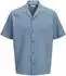 Jack & Jones JJGLOBAL Waffle Resort Hemd KA Comfort Fit (12295599) blue mirage/opal