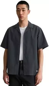 Marc O'Polo Kurzarmhemd mit feiner Textur blau