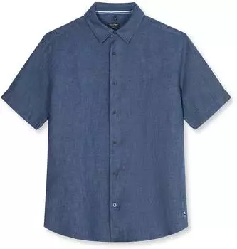 OLYMP Kurzarmhemd Casual Regular Fit Kent (404012) dunkelblau