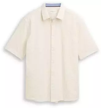 Tom Tailor Comfort Structured Shirt (1050945) gardenia white/beige