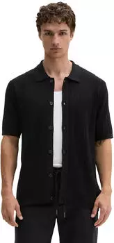 Marc O'Polo Kurzarmhemd Regular Fit (33860143) schwarz
