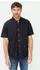 Camel Active Kurzarmhemd aus Leinenmix Button-Down Regular Fit (409256-7S56) dunkelblau
