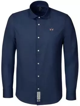 La Martina Long Sleeve Shirt Regular Fit (MCC002) dunkelblau