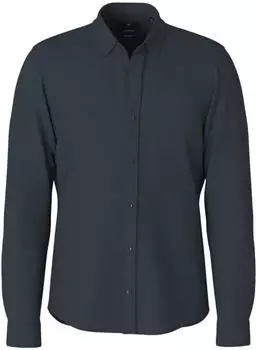 Joop! MIKE Regular Fit Hemd mit Leinen (30103186) dunkelblau