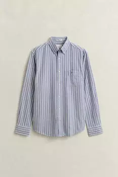 GANT Classic Oxford Shirt mit Streifen Regular Fit Kurzarm (7325708856357) hellblau/wei&szlig;