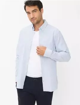 BRAX Herren Hemd Style DANIEL steel blue Blau Gr. (740136_74415400_25)