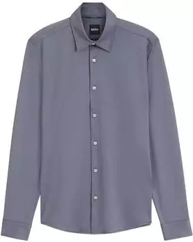 Hugo Boss Slim-Fit Hemd aus strukturiertem Performance-Stretch-Gewebe - Style P-ROAN-K-F-263 50567146 Dunkelblau