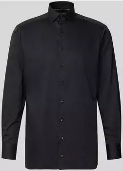 OLYMP Luxor b&uuml;gelfreies Business Hemd Modern Fit Kent (1310-84) schwarz