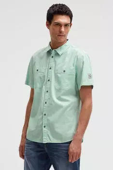 Camp David Kurzarmhemd mit Umschlagärmeln (79804236) faded mint