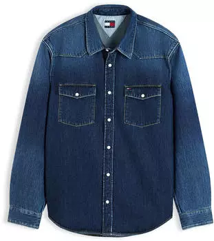 Tommy Hilfiger Regular Western Shirt Jeanshemd Regular Fit (87576211) denim schwarz