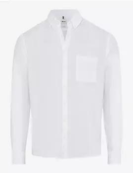 BRAX Style Daniel U Pure Linen Hemd Modern Fit (74-0006_74410100) 99 white