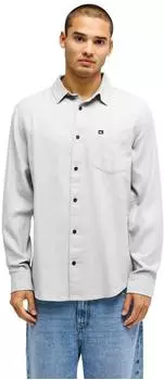 Quiksilver Motherfly Heather Langarmhemd (EQYWT04659-SJSH) light grau heather