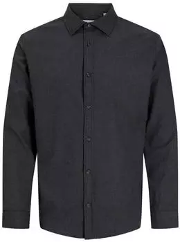 Jack & Jones JJEFIELD Langarmhemd Regular Fit (12298562) schwarzmeliert