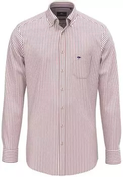 Fynch-Hatton Long Sleeve Shirt Regular Fit Striped (84157968) rot/weiß