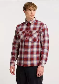Jack Wolfskin Baja Flannel Shirt (43649735) check merlot