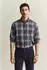 GANT Regular Poplin Check Shirt - mist taupe