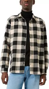 s.Oliver Regular Fit: Kariertes Flanellhemd braun|beige 2182086.81N0.