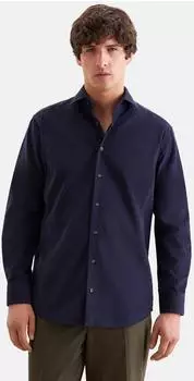 Seidensticker Regular Casual Hemd Uni Blau (01.852172-0019- )