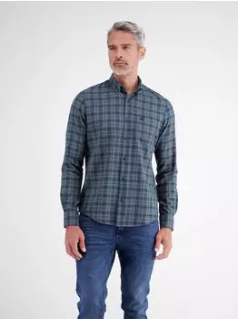 Lerros Herrenhemd aus Baumwolle im zeitlosen Karo-Design - Classic Navy (2691182_48502)